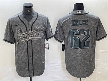 Jason Kelce Philadelphia Eagles gray jersey