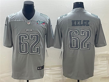 Jason Kelce Philadelphia Eagles gray Fashion jersey