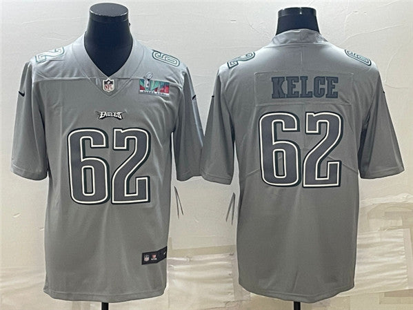 Jason Kelce Philadelphia Eagles gray Fashion jersey