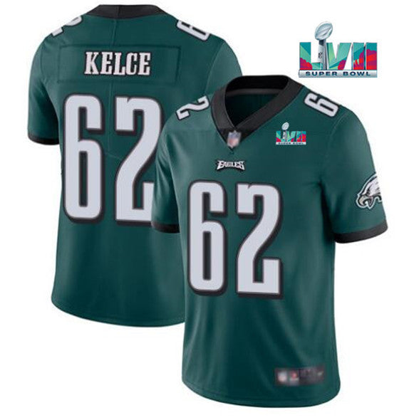 Jason Kelce Philadelphia Eagles green jersey