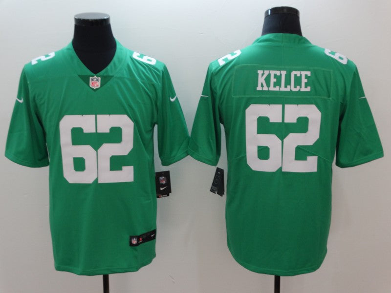 Jason Kelce Philadelphia Eagles green Throwback jersey