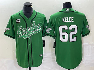 Jason Kelce Philadelphia Eagles green jersey