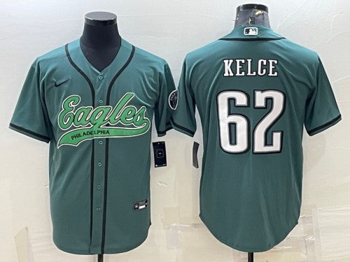 Jason Kelce Philadelphia Eagles green jersey