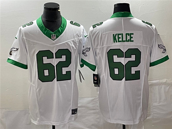 Jason Kelce Philadelphia Eagles white FUSE jersey