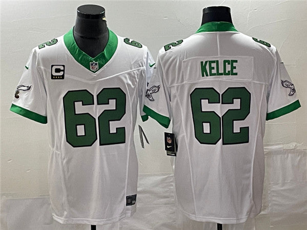 Jason Kelce Philadelphia Eagles white FUSE jersey
