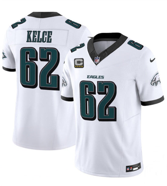 Jason Kelce Philadelphia Eagles white FUSE jersey