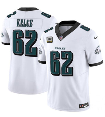 Jason Kelce Philadelphia Eagles white FUSE jersey
