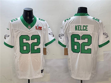 Jason Kelce Philadelphia Eagles white FUSE jersey