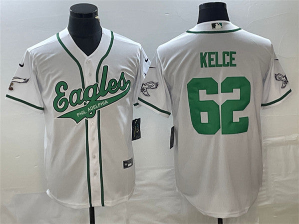 Jason Kelce Philadelphia Eagles white jersey
