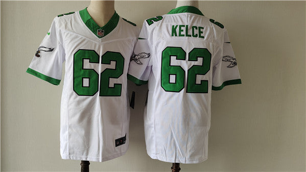 Jason Kelce Philadelphia Eagles white FUSE jersey