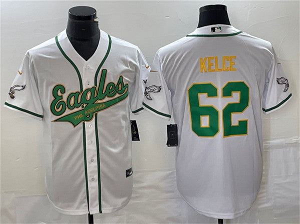 Jason Kelce Philadelphia Eagles white jersey