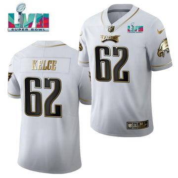 Jason Kelce Philadelphia Eagles white jersey
