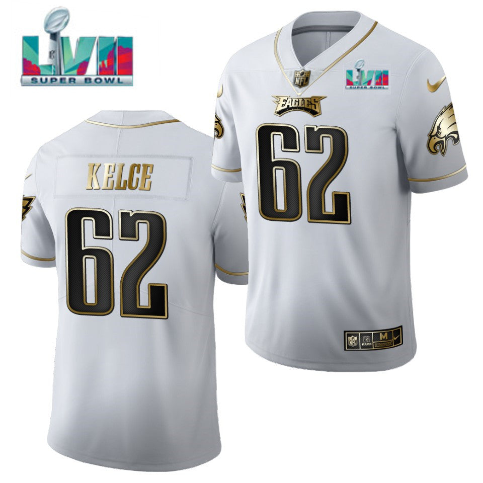 Jason Kelce Philadelphia Eagles white jersey
