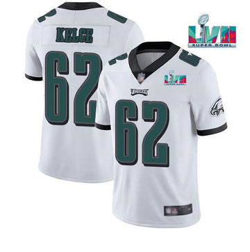 Jason Kelce Philadelphia Eagles white jersey