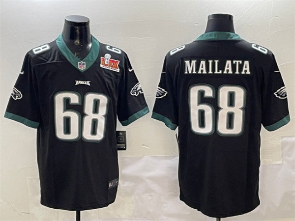 Jordan Mailata Philadelphia Eagles black jersey