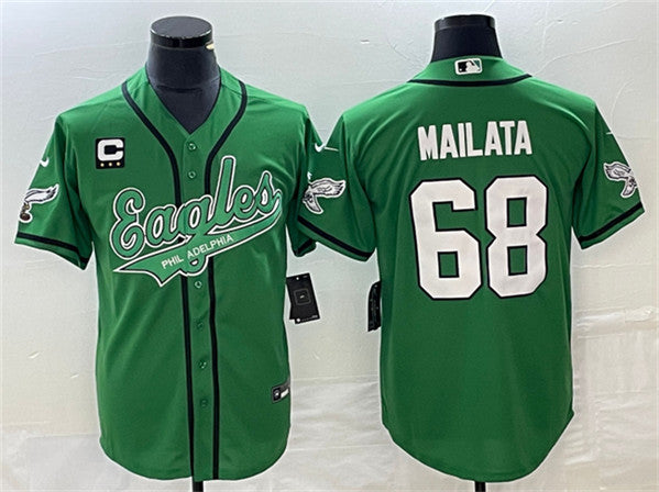 Jordan Mailata Philadelphia Eagles green jersey