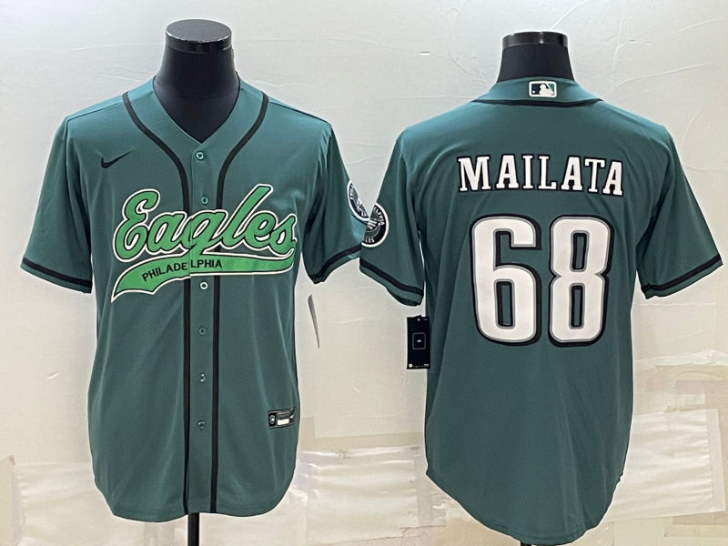 Jordan Mailata Philadelphia Eagles green jersey
