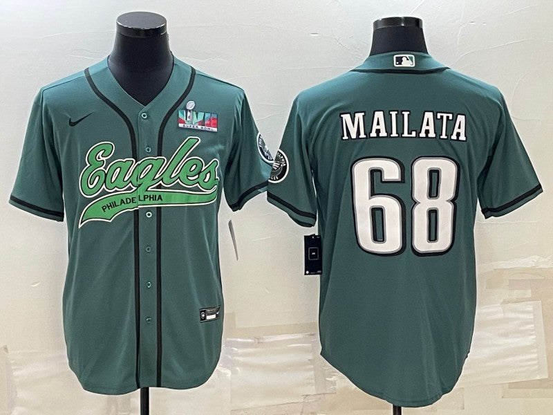 Jordan Mailata Philadelphia Eagles green jersey