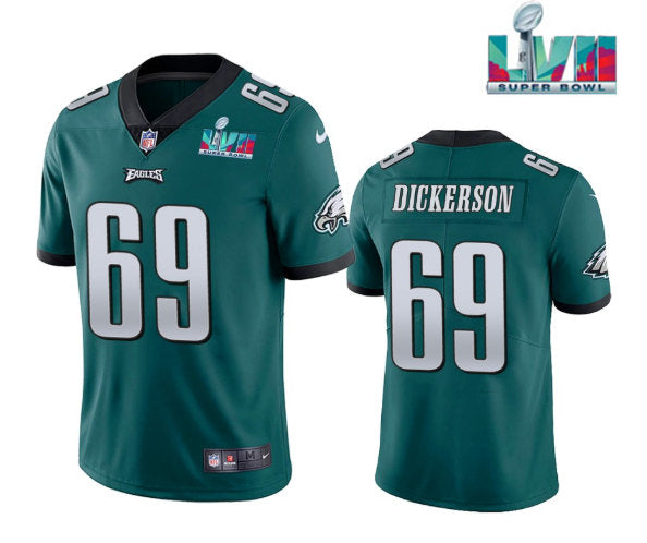 Landon Dickerson Philadelphia Eagles green jersey