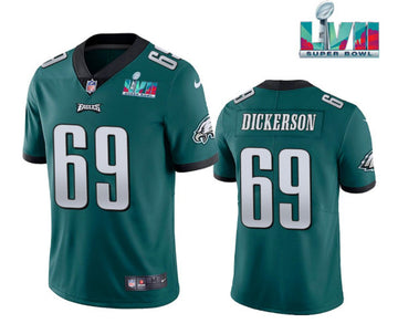 Landon Dickerson Philadelphia Eagles green jersey