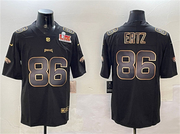 Zach Ertz Philadelphia Eagles black-gold jersey