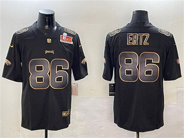 Zach Ertz Philadelphia Eagles black-gold jersey