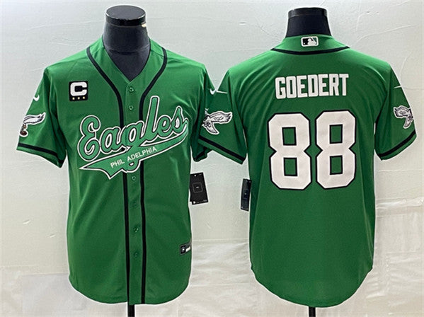 Dallas Goedert Philadelphia Eagles green jersey