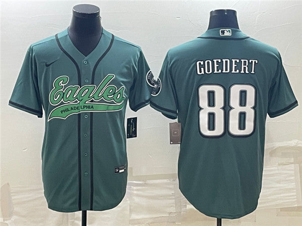 Dallas Goedert Philadelphia Eagles green jersey