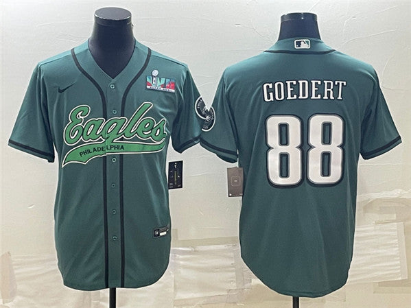 Dallas Goedert Philadelphia Eagles green jersey