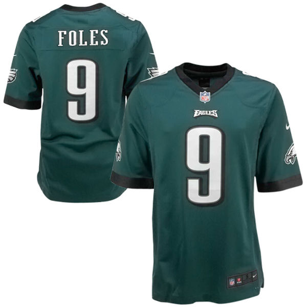 Nick Foles Philadelphia Eagles green Game jersey