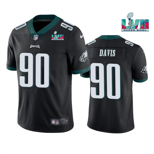 Jordan Davis Philadelphia Eagles black jersey