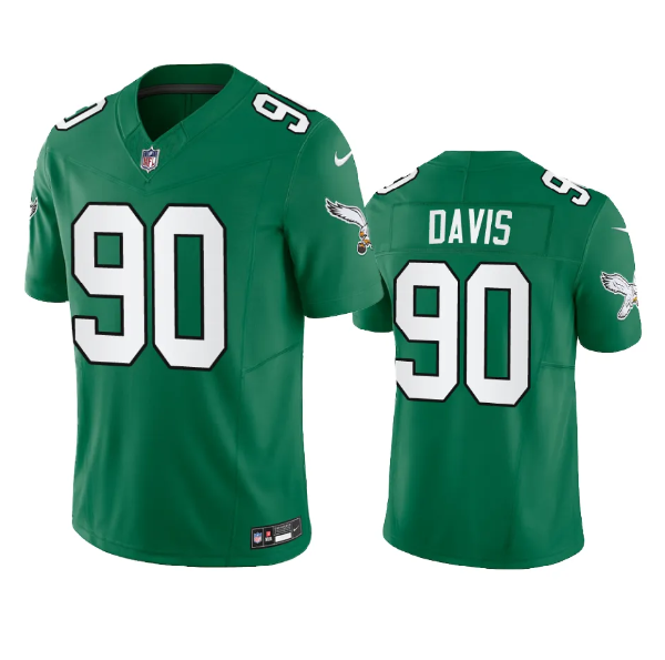 Jordan Davis Philadelphia Eagles green FUSE jersey
