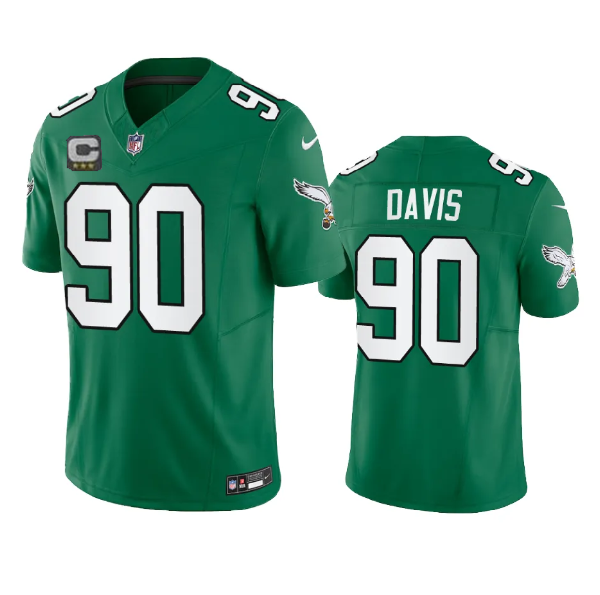 Jordan Davis Philadelphia Eagles green FUSE jersey