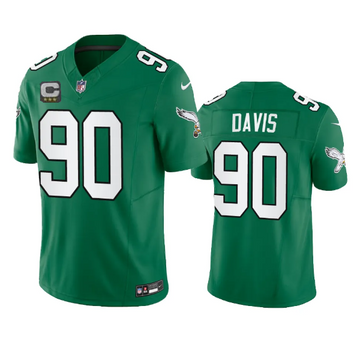 Jordan Davis Philadelphia Eagles green FUSE jersey