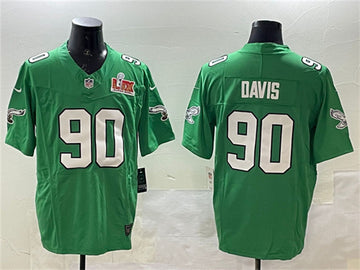 Jordan Davis Philadelphia Eagles green FUSE jersey