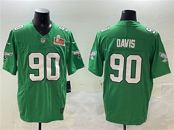 Jordan Davis Philadelphia Eagles green FUSE jersey