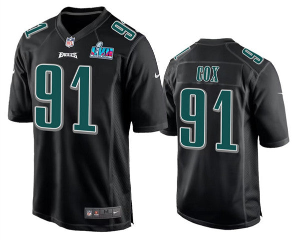 Fletcher Cox Philadelphia Eagles black Game jersey