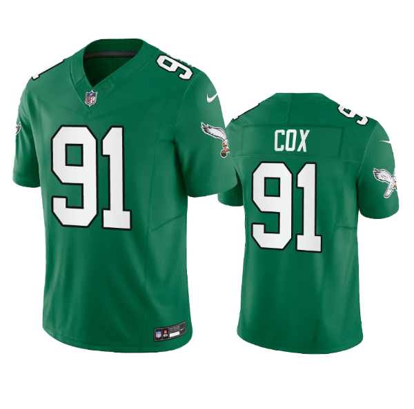 Fletcher Cox Philadelphia Eagles green FUSE jersey