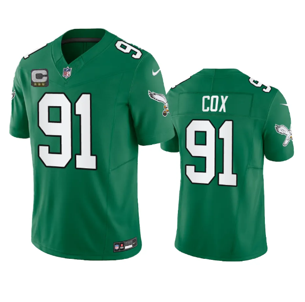 Fletcher Cox Philadelphia Eagles green FUSE jersey