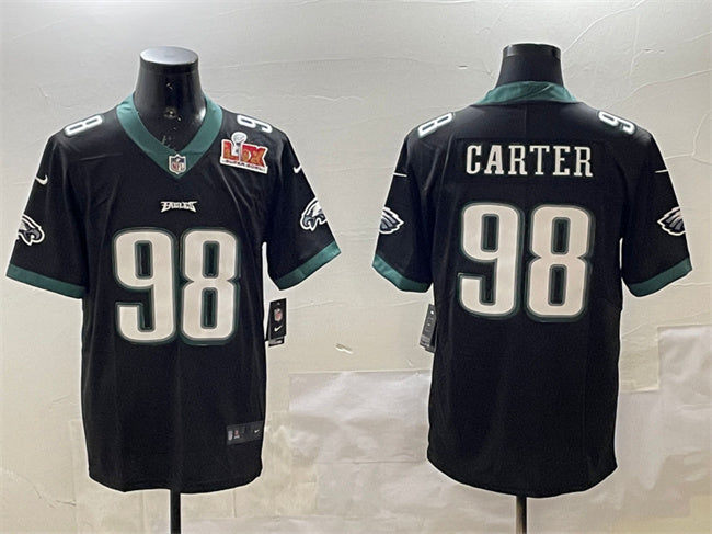 Jalen Carter Philadelphia Eagles black jersey