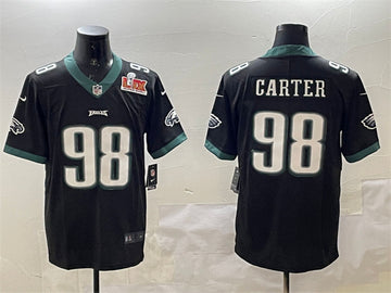 Jalen Carter Philadelphia Eagles black jersey