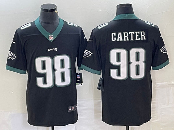 Jalen Carter Philadelphia Eagles black jersey