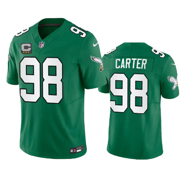 Jalen Carter Philadelphia Eagles green FUSE jersey