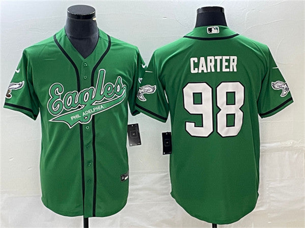 Jalen Carter Philadelphia Eagles green jersey