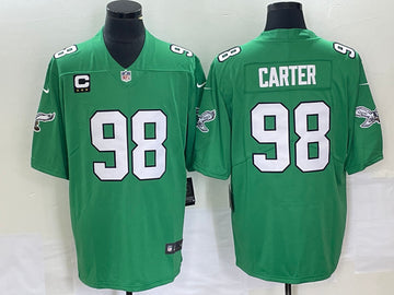 Jalen Carter Philadelphia Eagles green jersey