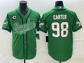 Jalen Carter Philadelphia Eagles green jersey