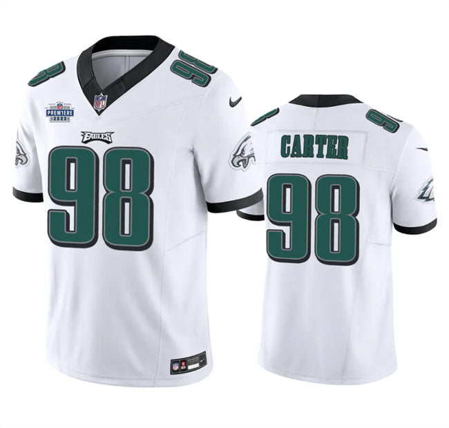 Jalen Carter Philadelphia Eagles white FUSE jersey