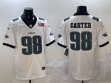Jalen Carter Philadelphia Eagles white jersey