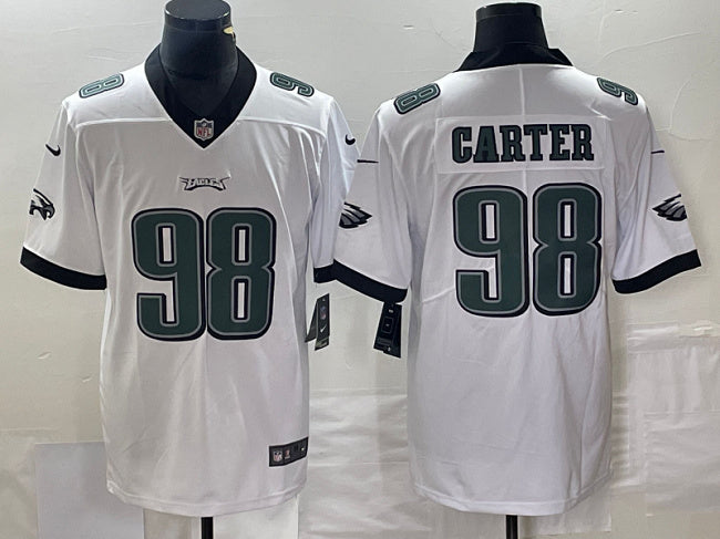 Jalen Carter Philadelphia Eagles white jersey