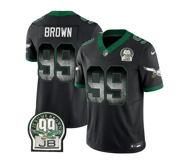 Jerome Brown Philadelphia Eagles black FUSE jersey